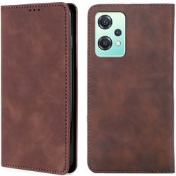 Mobigear Retro Slim Housse Realme 9 5G Etui Porte-Monnaie - Marron