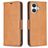 Mobigear Excellent Housse iPhone 17 Etui Porte-Monnaie - Cognac