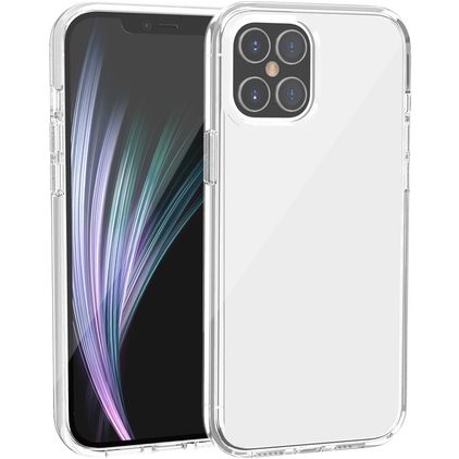 Mobigear Crystal Transparent iPhone 12 Pro Plastique rigide Coque arrière - Transparent
