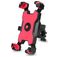 Mobigear PushHold Support vélo Fixation guidon Pince - Universel - Rouge
