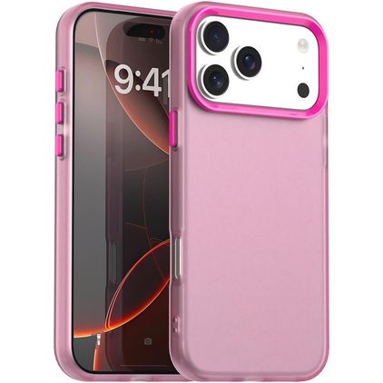Mobigear Crystal Coque iPhone 18 Pro Coque arrière Rigide - Rouge