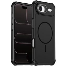Mobigear Airbag Shockproof Coque iPhone Air MagSafe Coque arrière Rigide Anti-Chocs - Noir