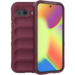 Mobigear Bumpy Coque Google Pixel 10a Coque arrière en TPU Souple - Wine Red