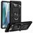 Mobigear Armor Ring Google Pixel 7 Pro Plastique rigide Coque arrière Antichoc avec bague de maintien - Noir
