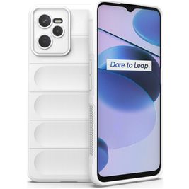 Mobigear Bumpy Coque Realme C35 Coque arrière en TPU Souple - Blanc
