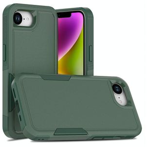 Mobigear Heavy Armor Coque iPhone 16e Coque arrière Rigide Anti-Chocs - Vert