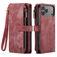 CaseMe C30 Housse iPhone 17 Pro Etui Porte-Monnaie - Rouge