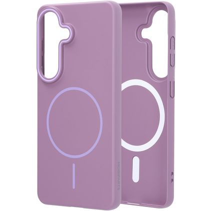 Mobiparts Slim Line Coque Samsung Galaxy S26 MagSafe Coque arrière Rigide - Imperial Purple