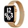 Mobigear Slim Loop Bracelet Milanais Apple Watch Fermeture magnétique - 42/41/40/38 mm - Or