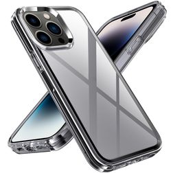 Mobigear Crystal Coque iPhone 14 Pro Max Coque arrière Rigide - Transparent / Gris