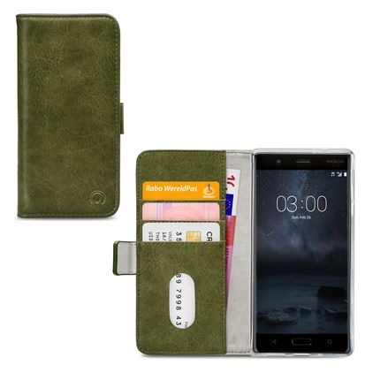Mobilize Elite Gelly Housse Nokia 3 Etui Porte-Monnaie - Vert