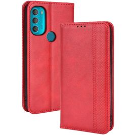 Mobigear Sensation Housse Motorola Moto G71 5G Etui Porte-Monnaie - Rouge