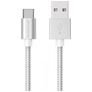 Mobigear Nylon - Câble USB-A vers USB-C 1 mètre - Blanc