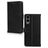 Mobilize Wallet Housse Samsung Galaxy S25 Edge Etui en Cuir Véritable Porte-Monnaie - Noir
