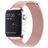 Mobigear Loop Bracelet Milanais Apple Watch Fermeture magnétique - 49/46/45/44 mm - Rose