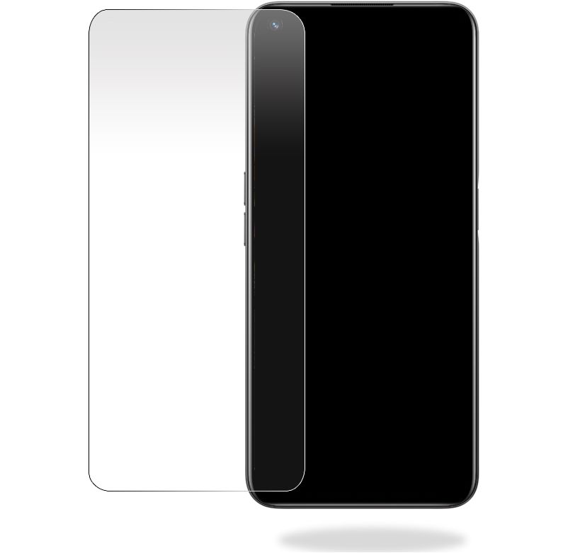 Protection écran Verre Trempé Mooov Pour Realme 8i - Transparent, Neuf Sous Film