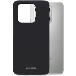 Mobilize Rubber Gelly Coque HONOR 400 Smart Coque arrière en TPU Souple - Noir