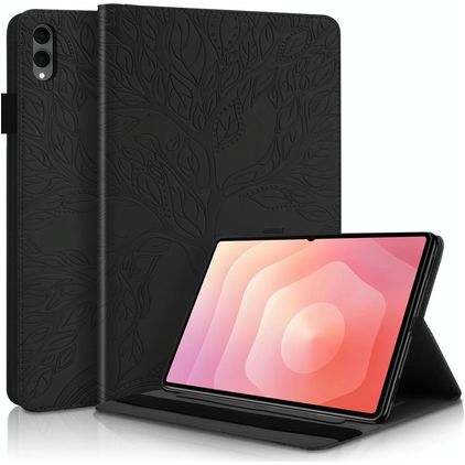 Mobigear Tree Coque Samsung Galaxy Tab S11 Ultra Etui + Porte-crayon - Noir