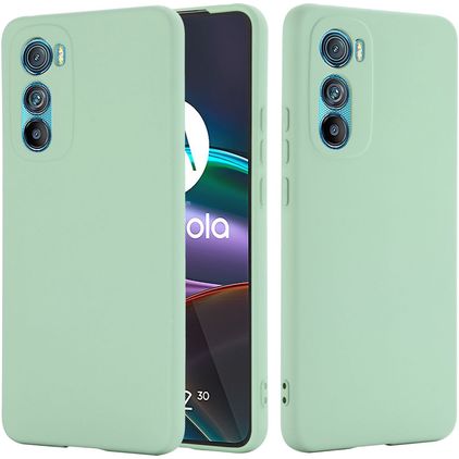 Mobigear Rubber Touch Coque Motorola Edge 30 Coque arrière en Silicone - Vert