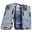 Mobigear Armor Stand Coque iPhone 13 Mini Coque arrière Rigide Anti-Chocs avec Support Amovible - Bleu