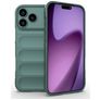 Mobigear Bumpy Coque iPhone 18 Pro Max Coque arrière en TPU Souple - Vert