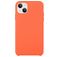 Mobigear Rubber Touch Coque iPhone 15 Plus Coque arrière en Silicone - Orange