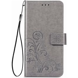 Mobigear Clover Housse Samsung Galaxy M51 Etui Porte-Monnaie - Gris