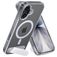 Mobiparts Hardcover Coque Transparente iPhone 17 MagSafe Coque arrière Rigide avec Support Amovible - Transparent