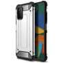 Mobigear Outdoor Coque Samsung Galaxy A03s Coque arrière Rigide Anti-Chocs - Argent