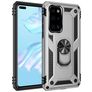 Mobigear Armor Ring Coque Huawei P40 Coque arrière Rigide Anti-Chocs avec Anneau-Support - Argent