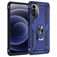 Mobigear Armor Ring Coque Motorola Moto G82 Coque arrière Rigide Anti-Chocs avec Anneau-Support - Bleu