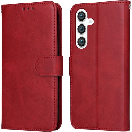 Mobigear Wallet Housse Samsung Galaxy S24 Plus Etui Porte-Monnaie - Rouge