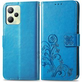 Mobigear Clover Housse Realme C35 Etui Porte-Monnaie - Bleu