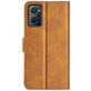 Mobigear Slim Magnet Housse OPPO A96 Etui Porte-Monnaie - Cognac