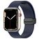 Mobigear Sport Mag Bracelet Silicone Apple Watch Fermeture magnétique - 42/41/40/38 mm - Bleu Marin