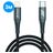 Mobigear Nylon Câble USB-C vers Apple Lightning MFI 3 mètres - Noir
