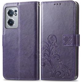 Mobigear Clover Housse OnePlus Nord CE 2 Etui Porte-Monnaie - Violet