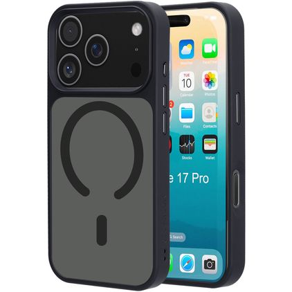 Mobiparts Hardcover Coque iPhone 17 Pro MagSafe Coque arrière Rigide - Satin Black