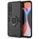 Mobigear Armor Ring Coque Xiaomi Mi 10 Coque arrière Rigide Anti-Chocs avec Anneau-Support - Noir