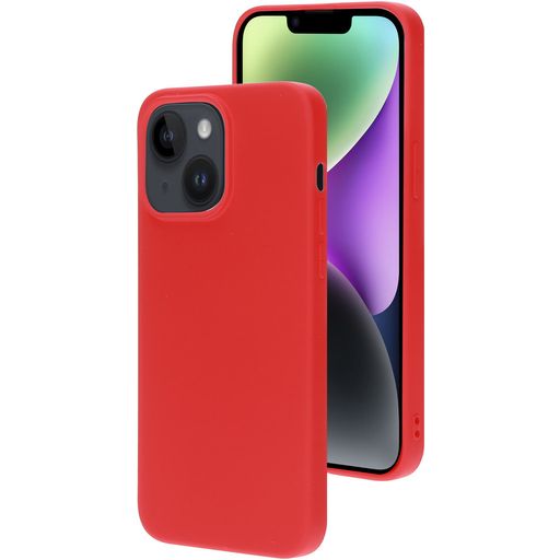Mobiparts Coque iPhone 14 Plus Coque arrière en Silicone - Scarlet Red