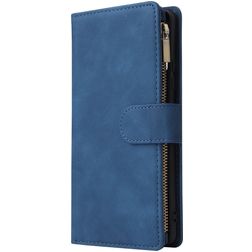 Mobigear Zipper Housse Samsung Galaxy S10 Lite Etui Porte-Monnaie - Bleu