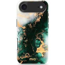 MIO Coque iPhone Air MagSafe Coque arrière Rigide - Green Marble