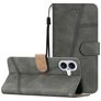 Mobigear Stitch Housse iPhone 17 Etui Porte-Monnaie - Gris