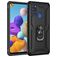 Mobigear Armor Ring Coque Samsung Galaxy A21s Coque arrière Rigide Anti-Chocs avec Anneau-Support - Noir
