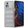 Mobigear Bumpy Coque POCO X4 Pro 5G Coque arrière en TPU Souple - Gris
