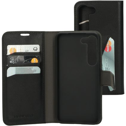 Mobiparts Classic Wallet Housse Samsung Galaxy S23 Etui Porte-Monnaie - Noir