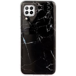 Mobigear Marble Coque Huawei P40 Lite Coque arrière en TPU Souple - Noir
