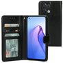 Mobiparts Classic Wallet Housse OPPO Reno 8 Etui Porte-Monnaie - Noir