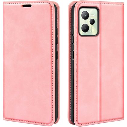 Mobigear Retro Slim Housse Realme C35 Etui Porte-Monnaie - Rose