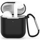 Mobigear Classic Coque Apple AirPods 1 Coque en Silicone Souple - Noir